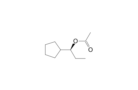 (S)-1-cyclopentylpropyl acetate
