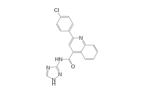 2-(4-chlorophenyl)-N-(1H-1,2,4-triazol-3-yl)-4-quinolinecarboxamide