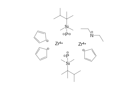 zirconium(IV) bis(((2,3-dimethylbutan-2-yl)dimethylsilyl)phosphide) tricyclopenta-2,4-dien-1-ide diethylamide