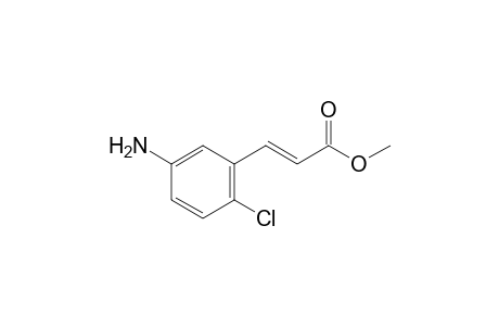 2-Propenoic acid, 3-(5-amino-2-chlorophenyl)-, methyl ester