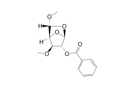 (5S)-1,5-Anhydro-2-O-benzoyl-3,5-di-O-methyl-.beta.,D-xylopentadialdo-1,4-furanose