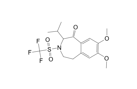 4-isopropyl-7,8-dimethoxy-3-triflyl-2,4-dihydro-1H-3-benzazepin-5-one