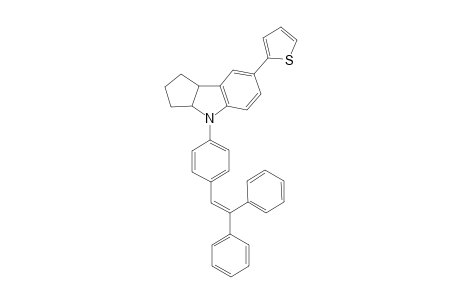 5-[Thiophen-2'''-yl)-2,3-dihydro-1(N)-[4'-(2'',2''-diphenylethenyl)phenyl]-cyclopenta[2,3-a]indole