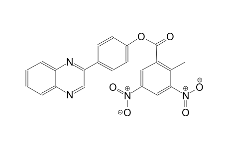 benzoic acid, 2-methyl-3,5-dinitro-, 4-(2-quinoxalinyl)phenyl ester