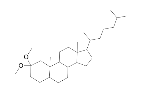 Cholestane, 2,2-dimethoxy-, (5.alpha.)-