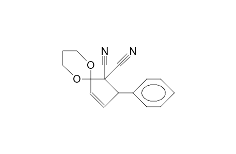4,4-Dicyano-5-phenyl-1-cyclopenten-3-one propane-1,3-diyl ketal