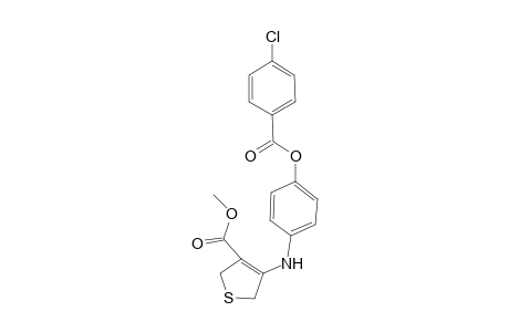 Thiophene-3-carboxylic acid, 2,5-dihydro-4-[4-(4-chlorobenzoyloxy)phenylamino]-, methyl ester