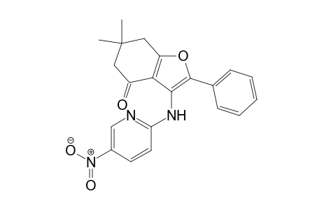 6,7-Dihydro-6,6-dimethyl-2-phenyl-3-(5-nitropyridine-2-ylamino)benzofuran-4(5H)-one