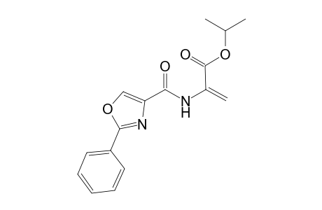 2-[(2-phenyloxazole-4-carbonyl)amino]acrylic acid isopropyl ester