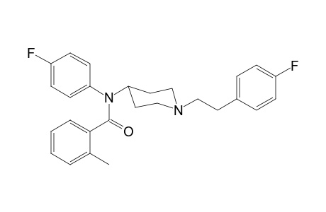 N-(4-Fluorophenyl)-N-(1-[2-(4-fluorophenyl)ethyl]piperidin-4-yl)-2-methylbenzamide