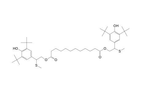 1,10-Bis-(3,5-di-t-butyl-4-hydroxyphenylmethyl-thioethylcarboxy)-decane