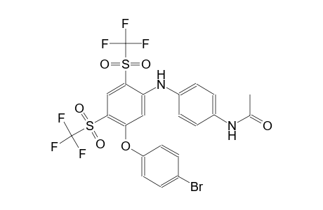 N-(4-{5-(4-bromophenoxy)-2,4-bis[(trifluoromethyl)sulfonyl]anilino}phenyl)acetamide