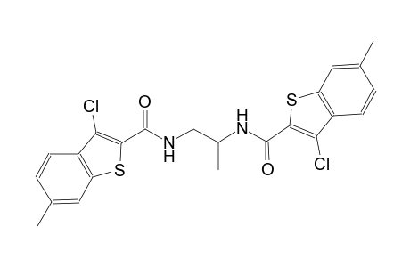 3-chloro-N-(2-{[(3-chloro-6-methyl-1-benzothien-2-yl)carbonyl]amino}-1-methylethyl)-6-methyl-1-benzothiophene-2-carboxamide