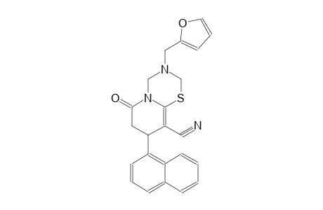 2H,6H-pyrido[2,1-b][1,3,5]thiadiazine-9-carbonitrile, 3-(2-furanylmethyl)-3,4,7,8-tetrahydro-8-(1-naphthalenyl)-6-oxo-