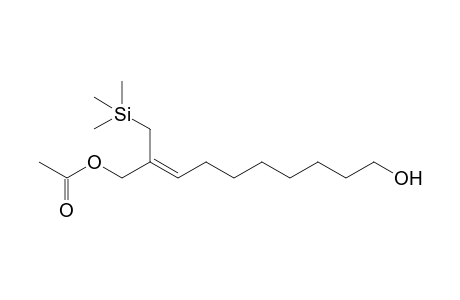 10-Hydroxy-2-(trimethylsilylmethyl)dec-2-enyl acetate
