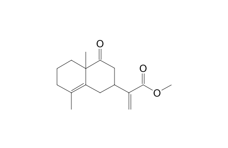 4,10-DIMETHYL-7-(1'-METHOXYCARBONYLVINYL)-BICYCLO-[4.4.0]-DEC-4-EN-9-ONE