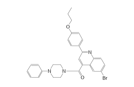 6-bromo-4-[(4-phenyl-1-piperazinyl)carbonyl]-2-(4-propoxyphenyl)quinoline