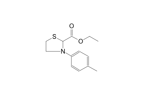 2-thiazolidinecarboxylic acid, 3-(4-methylphenyl)-, ethyl ester