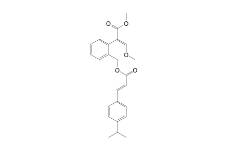 Benzeneacetic acid, alpha-(methoxymethylene)-2-[[[3-[4-(1-methylethyl)phenyl]-1-oxo-2-propenyl]oxy]methyl]-, methyl ester, (E,?)-