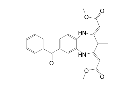 (2Z,2'Z)-Dimethyl 2,2'-(7-benzoyl-3-methyl-1H-benzo[b][1,4]diazepine-2,4(3H,5H)-diylidene)diacetate