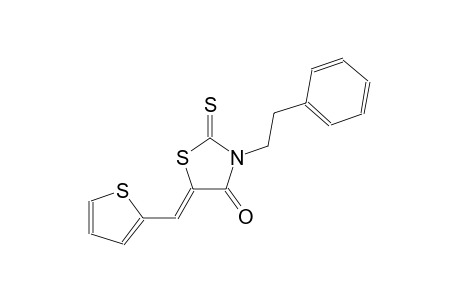 (5Z)-3-(2-phenylethyl)-5-(2-thienylmethylene)-2-thioxo-1,3-thiazolidin-4-one