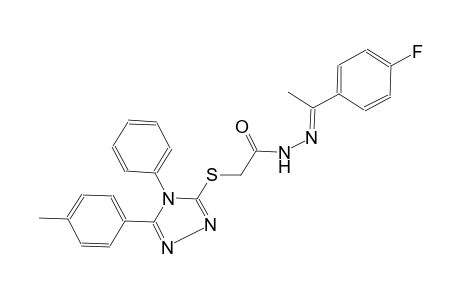 acetic acid, [[5-(4-methylphenyl)-4-phenyl-4H-1,2,4-triazol-3-yl]thio]-, 2-[(E)-1-(4-fluorophenyl)ethylidene]hydrazide