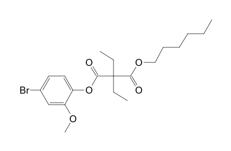 Diethylmalonic acid, 4-bromo-2-methoxyphenyl hexyl ester