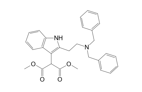 Dimethyl 2[3-[2-[N(b),N(b)-Bis(phenylmethyl)amino]ethyl]indolyl]propanedioate