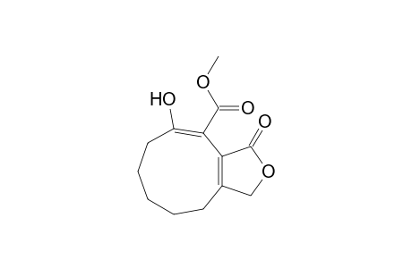 1H-Cyclonona[c]furan-4-carboxylic acid, 3,6,7,8,9,10-hexahydro-5-hydroxy-3-oxo-, methyl ester