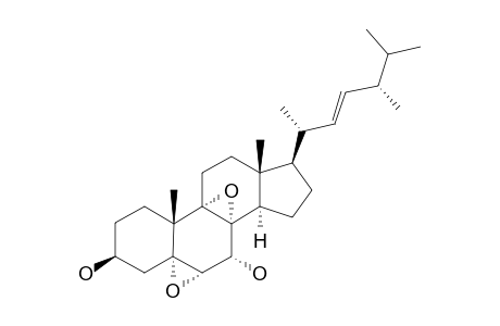 5-ALPHA,6-ALPHA;8-ALPHA,9-ALPHA-DIEPOXY-(22E,24R)-ERGOST-22-ENE-3-BETA,7-ALPHA-DIOL