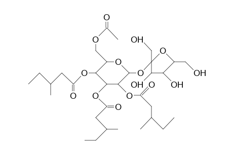 6-O-Acetyl-2,3,4-tri-O-(3S-methyl-pentanoyl)-A-D-glucopyranosyl-B-D-fructofuranoside