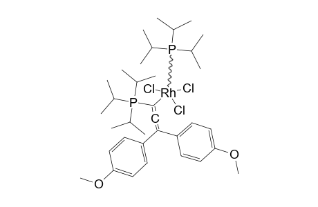 [RHCL3(C(P-(ISO-PROPYL)3)C=C(PARA-C6H4OME)2)(P-(ISO-PROPYL)3)]