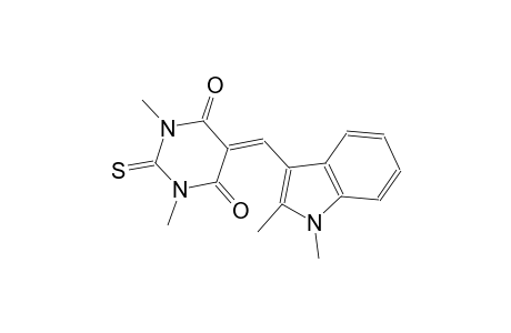 5-[(1,2-dimethyl-1H-indol-3-yl)methylene]-1,3-dimethyl-2-thioxodihydro-4,6(1H,5H)-pyrimidinedione