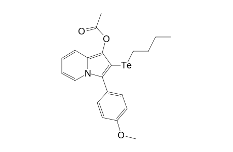 2-(butyltellanyl)-3-(4-methoxyphenyl)indolizin-1-yl acetate
