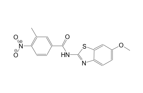 N-(6-methoxy-1,3-benzothiazol-2-yl)-3-methyl-4-nitrobenzamide