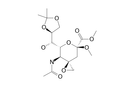 METHYL_(METHYL_5-ACETAMIDO-4,4'-ANHYDRO-3,5-DIDEOXY-4-C-HYDROXYMETHYL-8,9-O-ISOPROPYLIDENE-BETA-D-GLYCERO-D-TALO-2-NONULOPYRANOSID)-ONATE