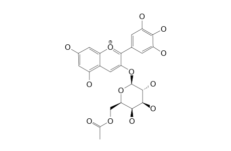 DELPHINIDIN-3-O-(6''-O-ACETYL-BETA-GALACTOPYRANOSIDE)