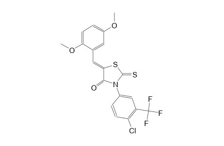 (5Z)-3-[4-chloro-3-(trifluoromethyl)phenyl]-5-(2,5-dimethoxybenzylidene)-2-thioxo-1,3-thiazolidin-4-one