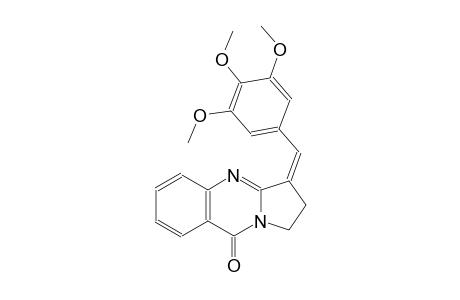 (3Z)-3-(3,4,5-trimethoxybenzylidene)-2,3-dihydropyrrolo[2,1-b]quinazolin-9(1H)-one
