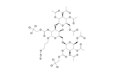 #17;3-AZIDOPROPYL-2,3,4,6-TETRA-O-ACETYL-BETA-D-GLUCOPYRANOSYL-(1->3)-3,4,6-TRI-O-ACETYL-2-DEOXY-2-(2,2,2-TRICHLOROETHOXYCARBONYLAMINO)-BETA-D-GLUCOPYRANOSYL-(