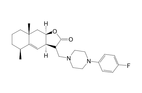 (3aR,5S,8aR,9aR)-3-[[4-(4-fluorophenyl)-1-piperazinyl]methyl]-5,8a-dimethyl-3,3a,5,6,7,8,9,9a-octahydrobenzo[f]benzofuran-2-one