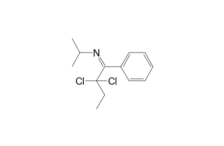 N-(2,2-Dichloro-1-phenylbutylidene)isopropylamine