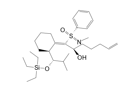 (2R,E)-1-{2-[(S)-2-Methyl-1-(triethylsilyloxy)propyl]cyclohexylidene}-1-[(R)-N-methyl-S-phenyl-sulfonimidoyl]-hept-6-en-2-ol