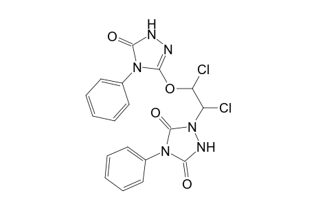 1,2,4-Triazolidine-3,5-dione, 1-[1,2-dichloro-2-[(4,5-dihydro-5-oxo-4-phenyl-1H-1,2,4-triazol-3-yl) oxy]ethyl]-4-phenyl-