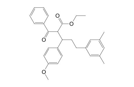 ethyl 2-benzoyl-5-(3,5-dimethylphenyl)-3-(4-methoxyphenyl)pentanoate