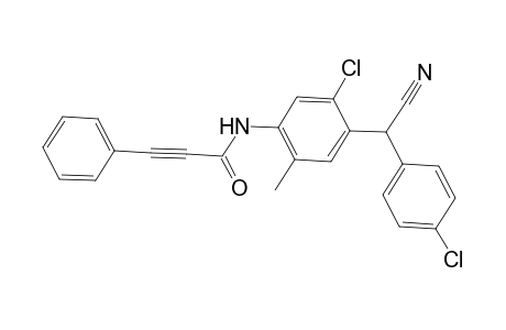 2-Propynamide, N-[5-chloro-4-[1-(4-chlorophenyl)-2-nitriloethyl]-2-methylphenyl]-3-phenyl-