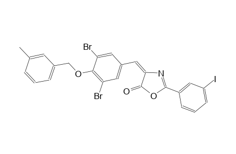 (4E)-4-{3,5-dibromo-4-[(3-methylbenzyl)oxy]benzylidene}-2-(3-iodophenyl)-1,3-oxazol-5(4H)-one