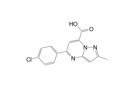 pyrazolo[1,5-a]pyrimidine-7-carboxylic acid, 5-(4-chlorophenyl)-2-methyl-