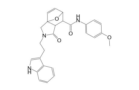 (3aS,6R)-2-(2-(1H-indol-3-yl)ethyl)-N-(4-methoxyphenyl)-1-oxo-1,2,3,6,7,7a-hexahydro-3a,6-epoxyisoindole-7-carboxamide