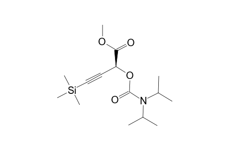 (S)-2-(N,N-DIISOPROPYLCARBAMOYLOXY)-4-(TRIMETHYLSILYL)-BUT-3-YNOIC-ACID-METHYLESTER